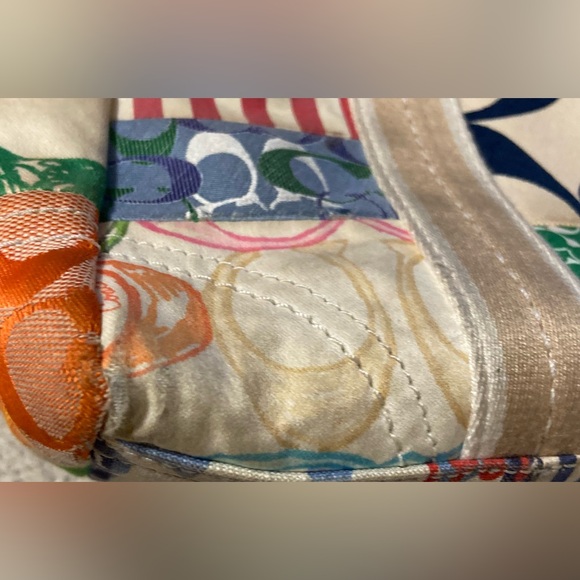 COACH Multi Pattern Patchwork Handbag - Picture 7 of 10